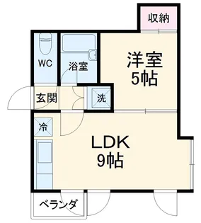 MMマンション【3B号室】の間取り