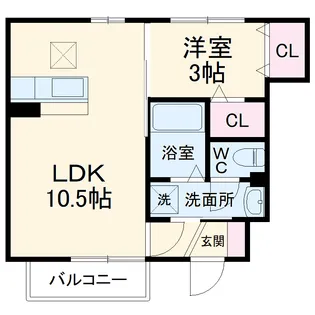 フェリーチェ【1階】の間取り