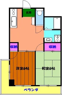 ウィズ南行徳【1階】の間取り