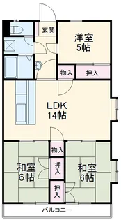 メゾンするが【105号室】の間取り