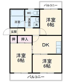 アミスターⅡ【306号室】の間取り
