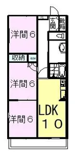 ザッパス石津北【103号室】の間取り