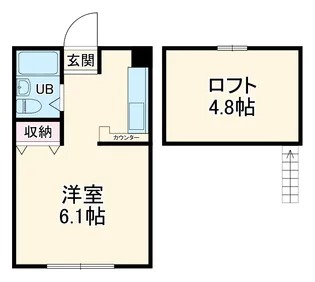 モーブレ美しが丘【101号室】の間取り