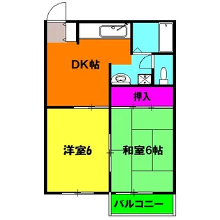 アミスター【201号室】の間取り