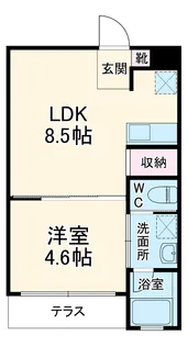 なごみマンション【206号室】の間取り