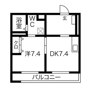 Grand Maison 葵【203号室】の間取り