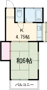 秋田コーポ【201号室】の間取り