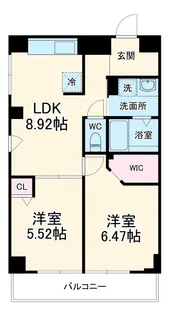 静岡泉町エンブルコート【5階】の間取り