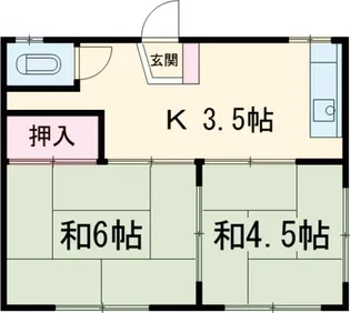 第三川端荘【2階】の間取り