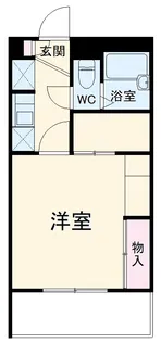 レオパレスセジュール弐番館【208号室】の間取り