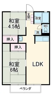 メントモアC棟【2階】の間取り