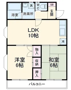 フローラハイム【1階】の間取り