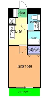 ブルーメ【403号室】の間取り