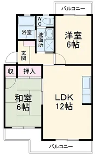 アーバンライフYUI【105号室】の間取り