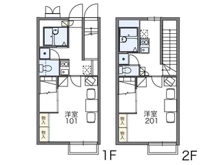 レオパレスサクセス【102号室】の間取り