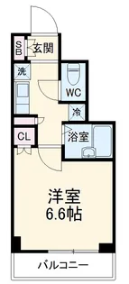 レジディア行徳【2階】の間取り