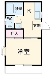 リバーサイドスィート市川A棟【101号室】の間取り