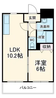ブランネージュ多摩川【3階】の間取り