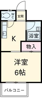 シャトウ山田【207号室】の間取り