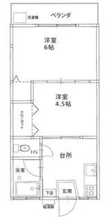 第二ヒルズハウス【2階】の間取り