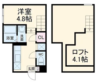 RIZEST幕張【2階】の間取り