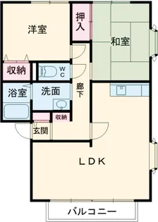 サンガーデンイママンF【2階】の間取り