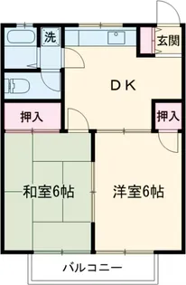 アクツハイツⅡ【2階】の間取り