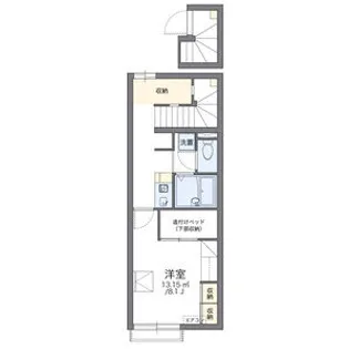 レオパレスメゾンT B【207号室】の間取り