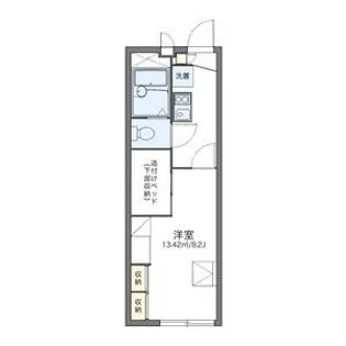 レオパレスグリーンヒルズ【115号室】の間取り