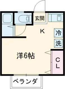 あかつきハイツ【202号室】の間取り
