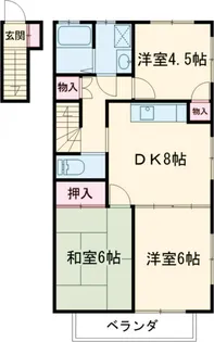 モンテフローラ【201号室】の間取り
