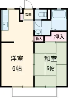静ハイツ【1階】の間取り