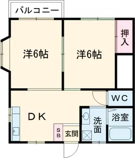 ウインズベル【201号室】の間取り