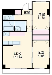 グランテージ東宿郷【202号室】の間取り