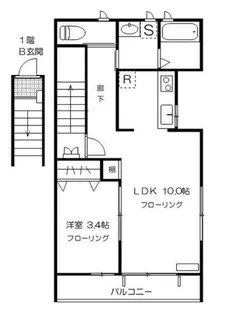 スカイタウン【2階】の間取り