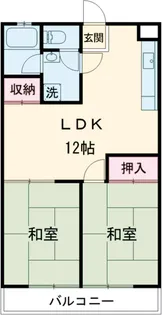 エーデルハイツ【203号室】の間取り