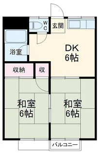 ハイグレード白馬【201号室】の間取り