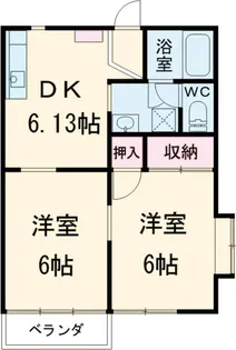 グリーンハイツC【201号室】の間取り