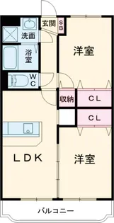 ユーミーキャッスル【2階】の間取り