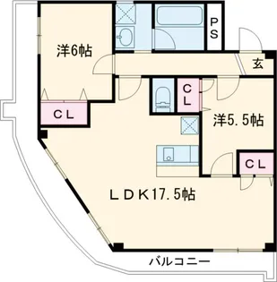 ファイブシティ【6階】の間取り
