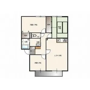 サンビレッジカムアンドエム G棟【2階】の間取り