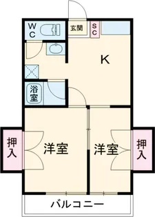 モンテローザ【2階】の間取り