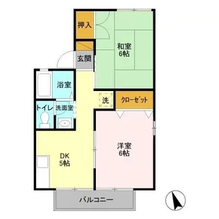 セジュールAI【106号室】の間取り