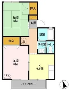 セジュールAI【2階】の間取り