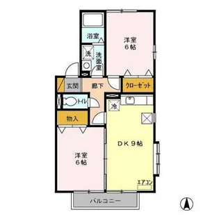 コーポファミーユ G【1階】の間取り