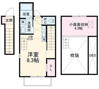 Mon Reve(モンレーヴ)【2階】の間取り