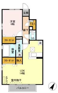 パークヒル A【1階】の間取り