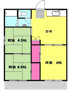 石川ハイツB【206号室】の間取り