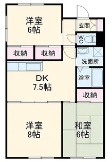 ドリームハイム奥津【3階】の間取り