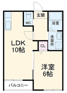 シエル蛍田【102号室】の間取り